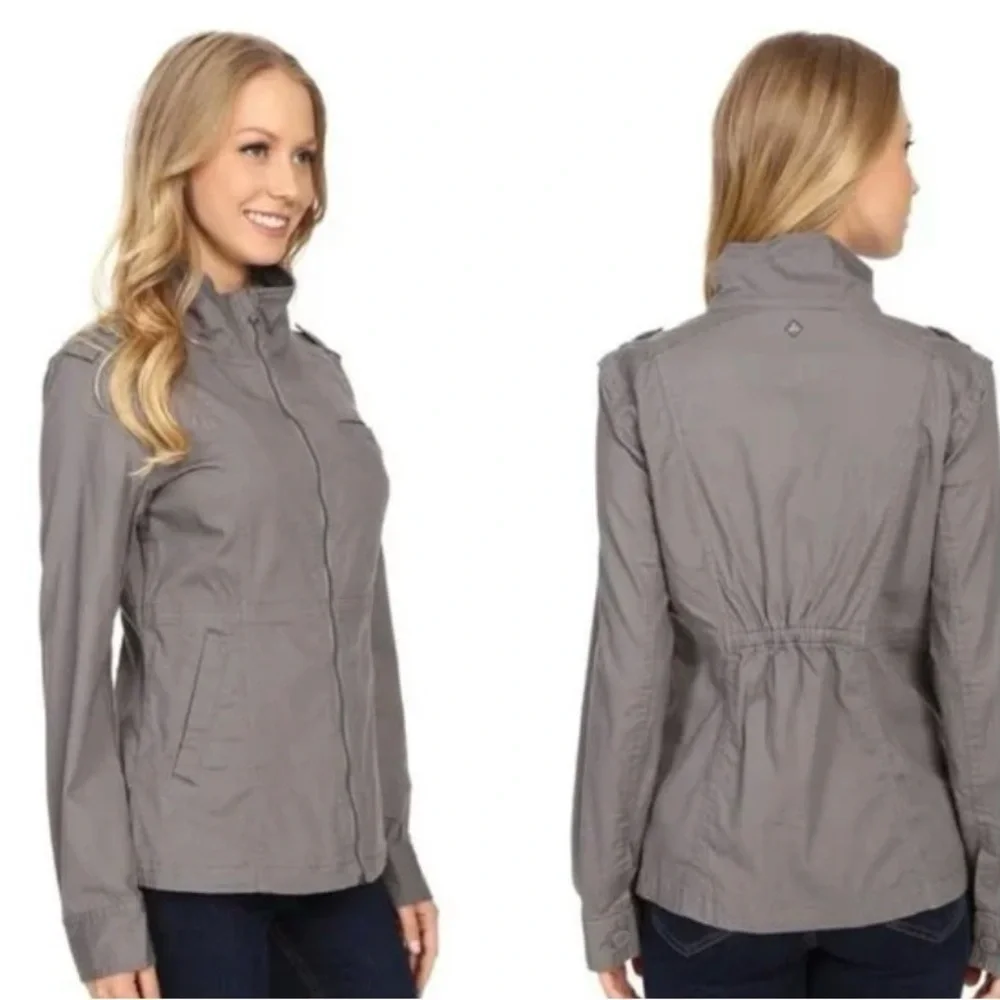 Prana Mayve Jacket Canvas Utility Grey Size Large Outdoor
